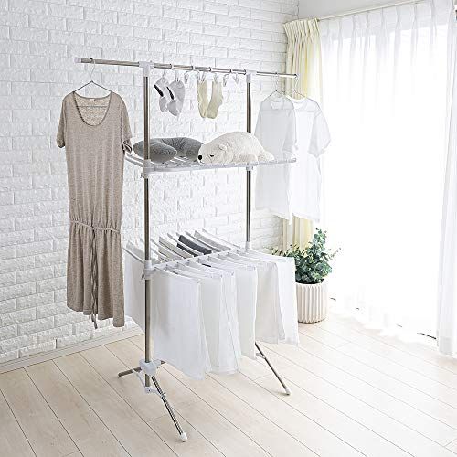 積水樹脂ステンレスものほしスタンド あさがお