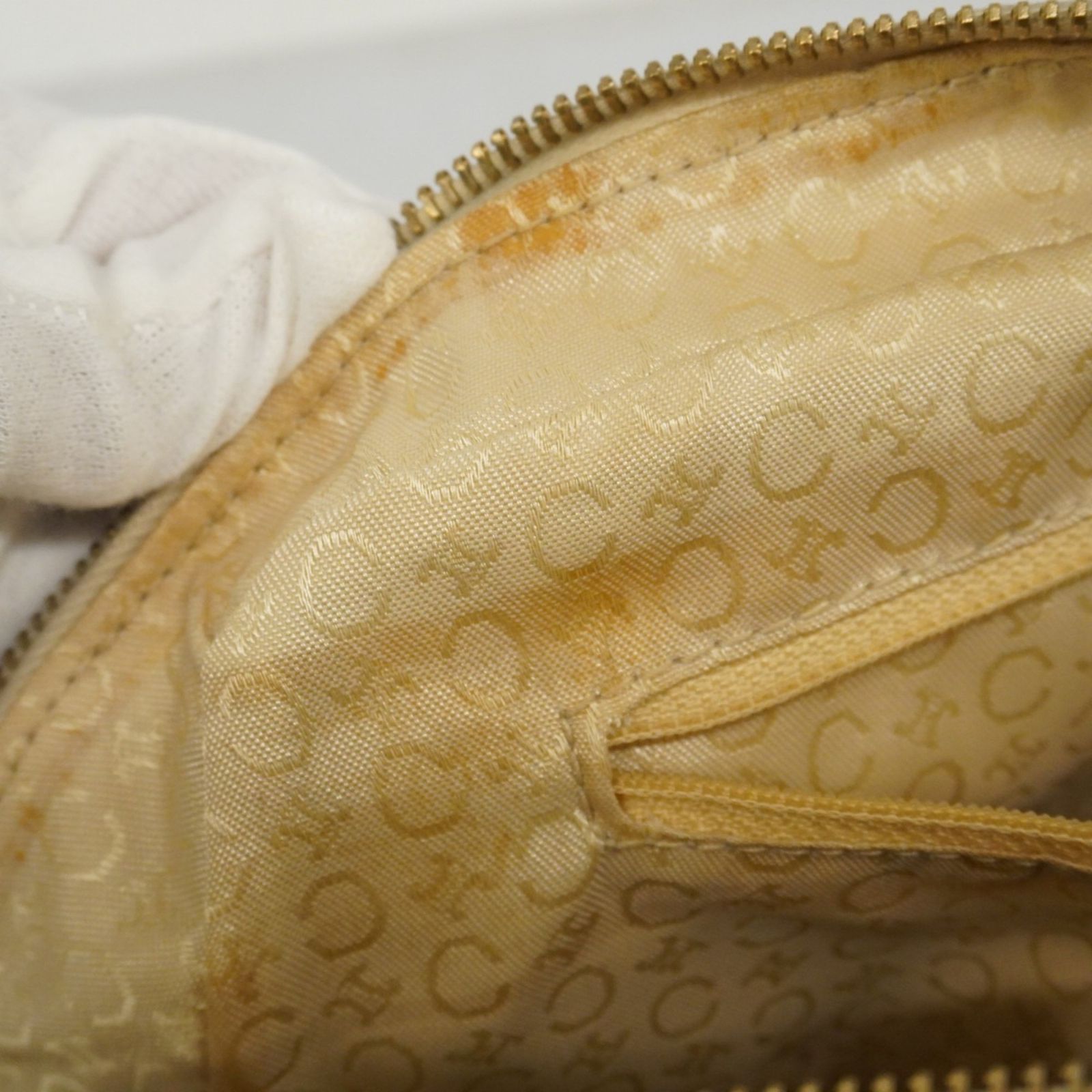 セリーヌ(Celine) セリーヌ ハンドバッグ Cマカダム スウェード レザー