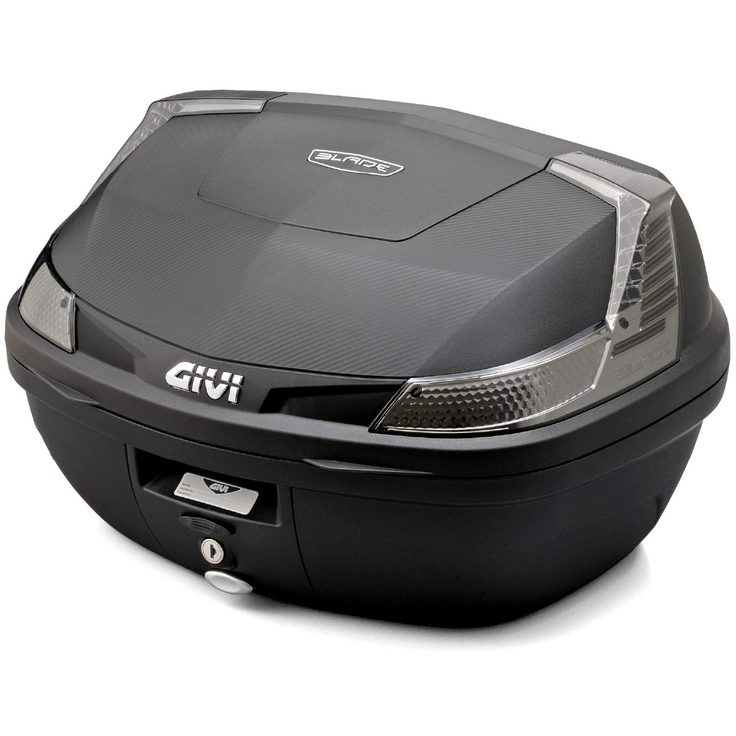 GIVI - 選び方 新品 GIVI(ジビ) バイク リアボックス モノロック 47L BLADEシリーズ B47NTML 未塗装ブラック スモークレンズ 76885
