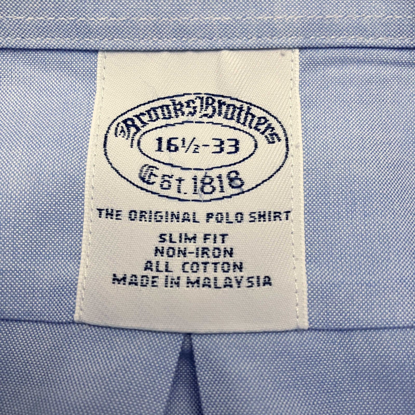 16 1/2-33】Brooks Brothers(ブルックスブラザーズ） ポロカラーBD
