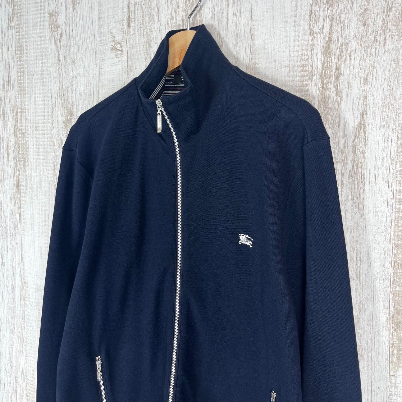 BURBERRY BLUELABEL トラックジャケット　長袖　38 美品 BURBERRY BLACK LABEL バーバリーブラックレーベル ホースロゴ刺繍