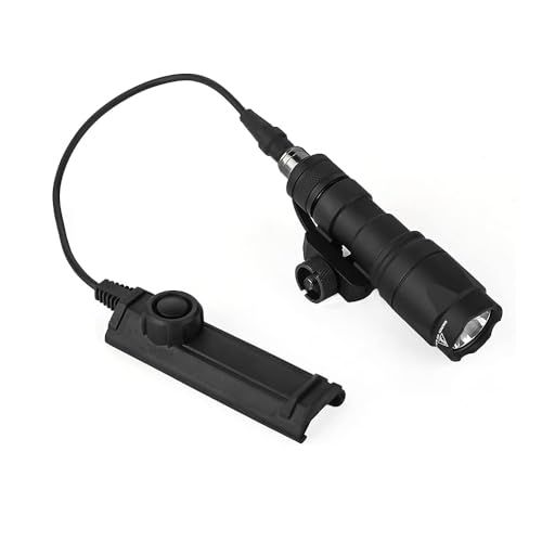 WADSN M 300 A タイプ スカウトライト フラッシュライト デュアルスイッチ付 20 mmレール対応 約600ルーメン サバゲー タクティカルライト ブラック 彡 adf 5 edb 7