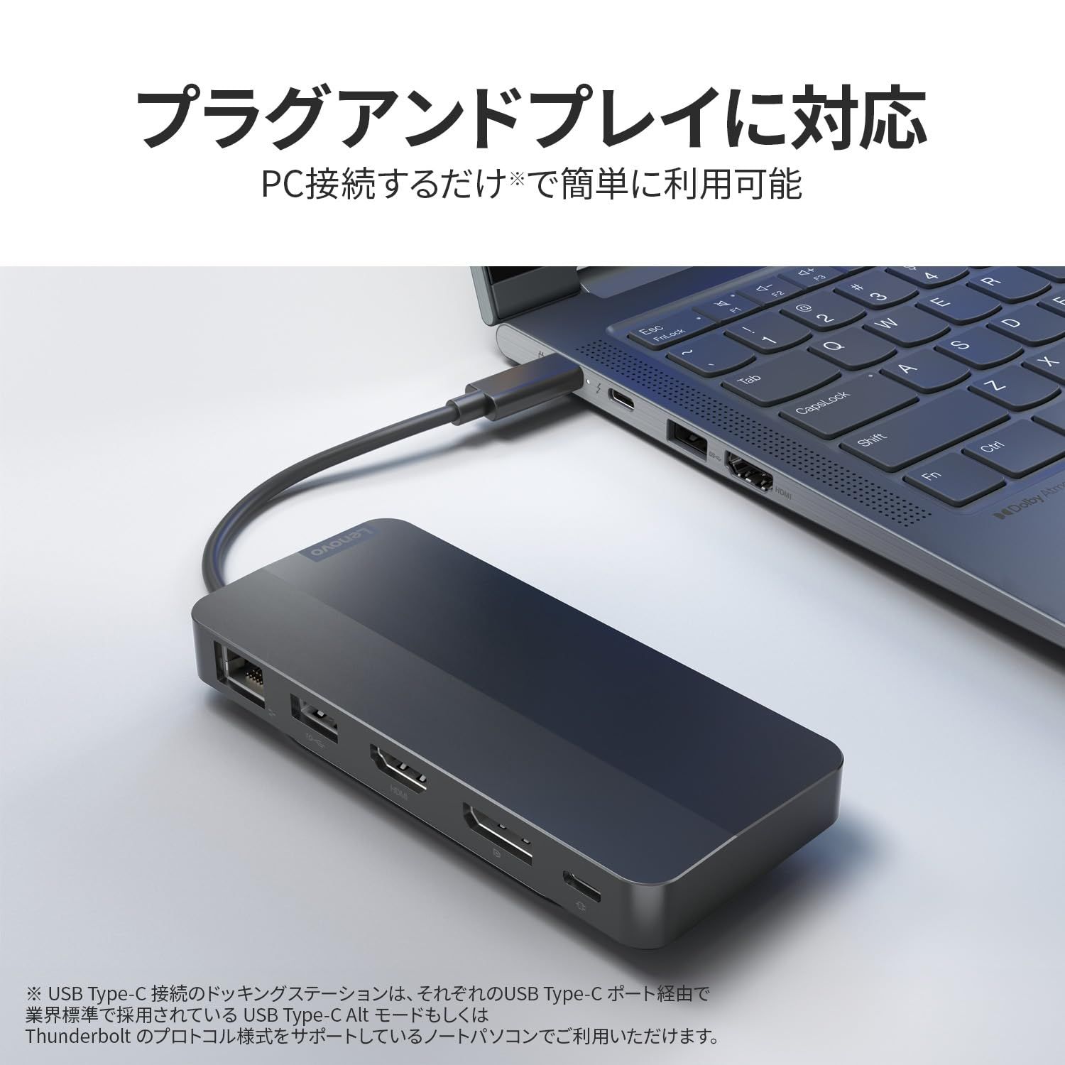 Lenovo USB-C デュアルディスプレイ トラベルドック (新品) - メルカリ