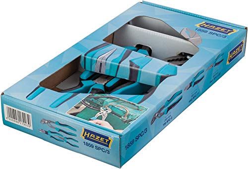 迅速に発送 HAZET ハゼット 1859 SPC 3 プライヤーセット 3点セット ペンチセット ニッパー ラジオペンチ 圧着工具 電工ペンチ 配線工具 ワイヤーストリッパー クロムバナジウム鋼製 整備工具 電気工事 DIY 工具セット 4 dab 6878