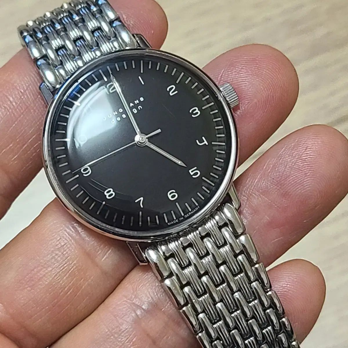  ユンハンス マックス ビル 手巻き時計 男性向け 自動巻き時計 腕時計(アナログ)