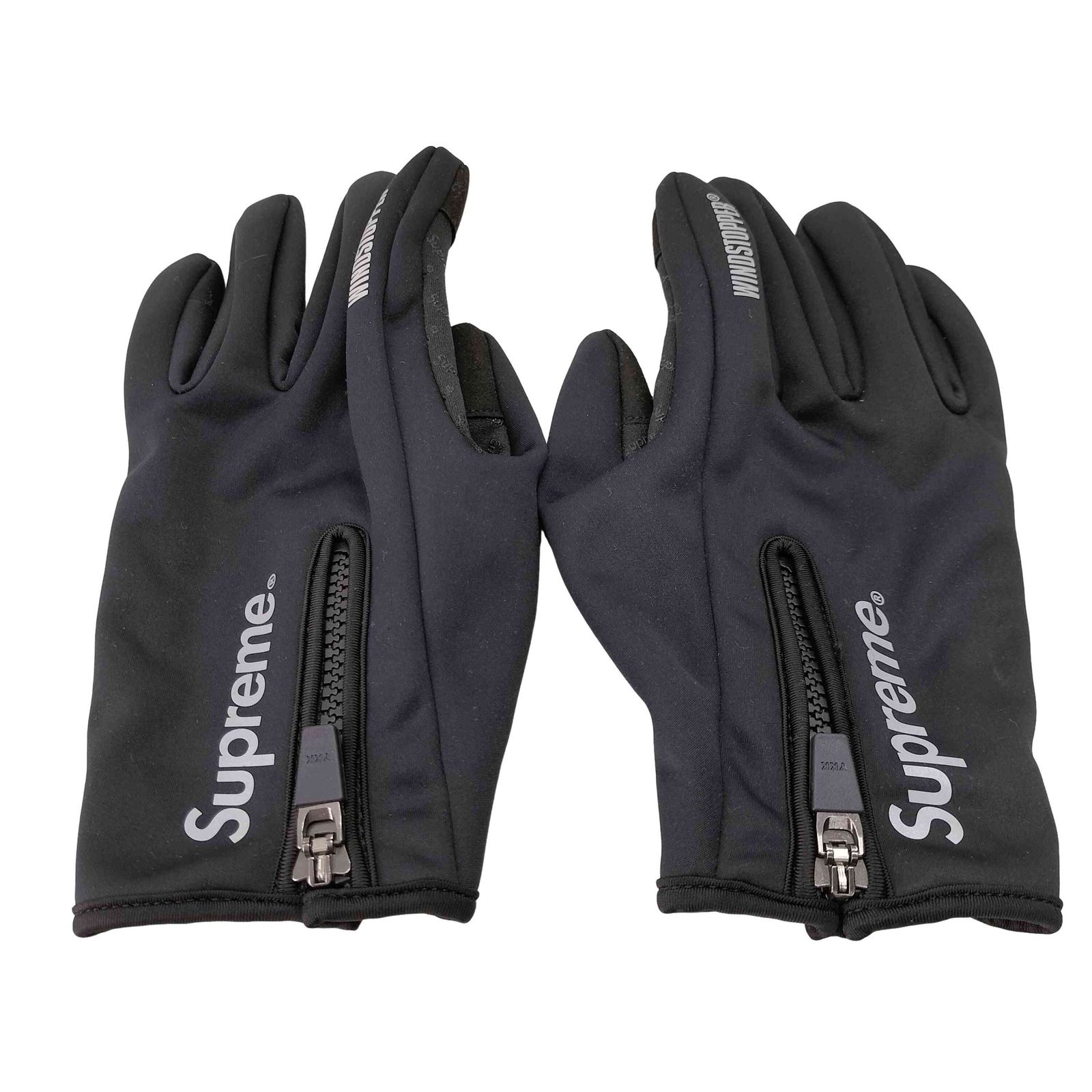 supreme シュプリーム ジップ グローブ ウインドストッパー Supreme Windstopper Zip Gloves Black Lサイズ シュプリーム ウインド