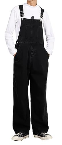 Ｋａｙｉｙａｓｕ デニムオーバーオール メンズ アメカジ ジーンズサロペット 棉97 柔軟 前開きファスナー付き ワイド ロング丈 ゆっくり XS 2 XL大きいサイズ 彡 634 df 006