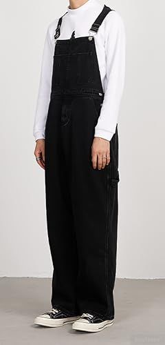 Ｋａｙｉｙａｓｕ デニムオーバーオール メンズ アメカジ ジーンズサロペット 棉97 柔軟 前開きファスナー付き ワイド ロング丈 ゆっくり XS 2 XL大きいサイズ 彡 634 df 006