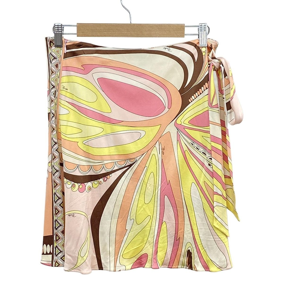 EMILIO PUCCI・エミリオプッチ◆プリーツスカート EMILIO PUCCI エミリオ プッチ ワイドプリーツ スカート プッチ柄 スカート