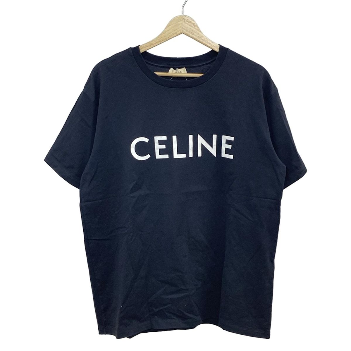 CELINE(セリーヌ) 半袖Tシャツ サイズs S メンズ - 2X681671Q 黒 ロゴ