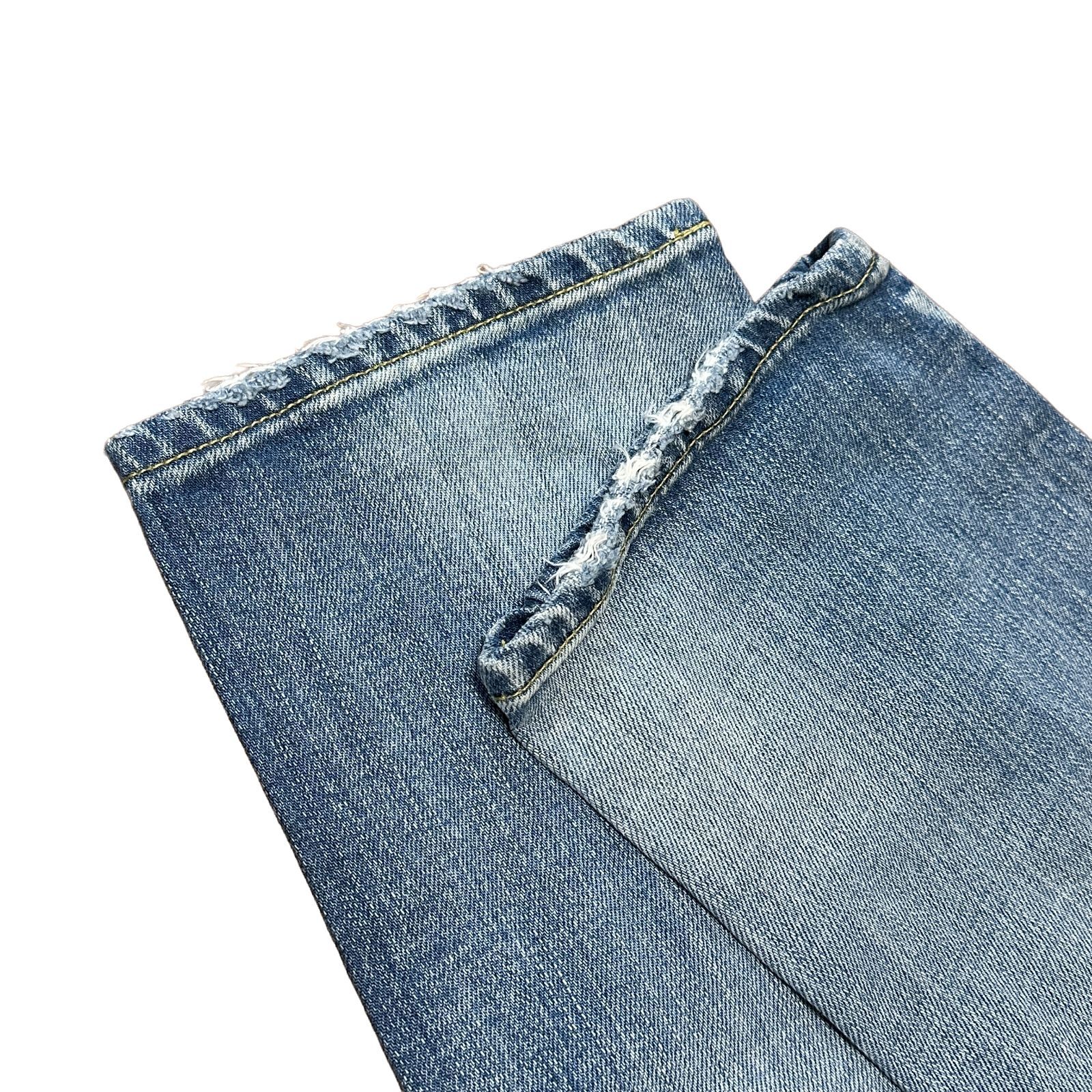 YANUK CECIL ボーイズ クロップド ライトブルー サイズ23 レディースXS