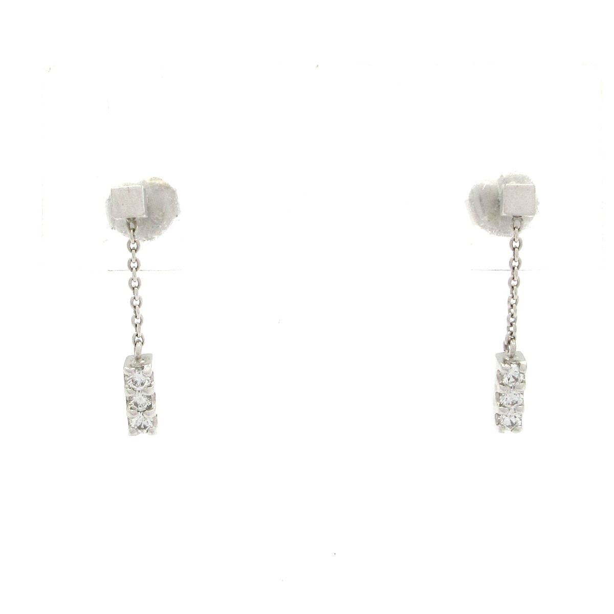 STAR JEWELRY(スタージュエリー) ピアス美品 - K18WG×ダイヤモンド 
