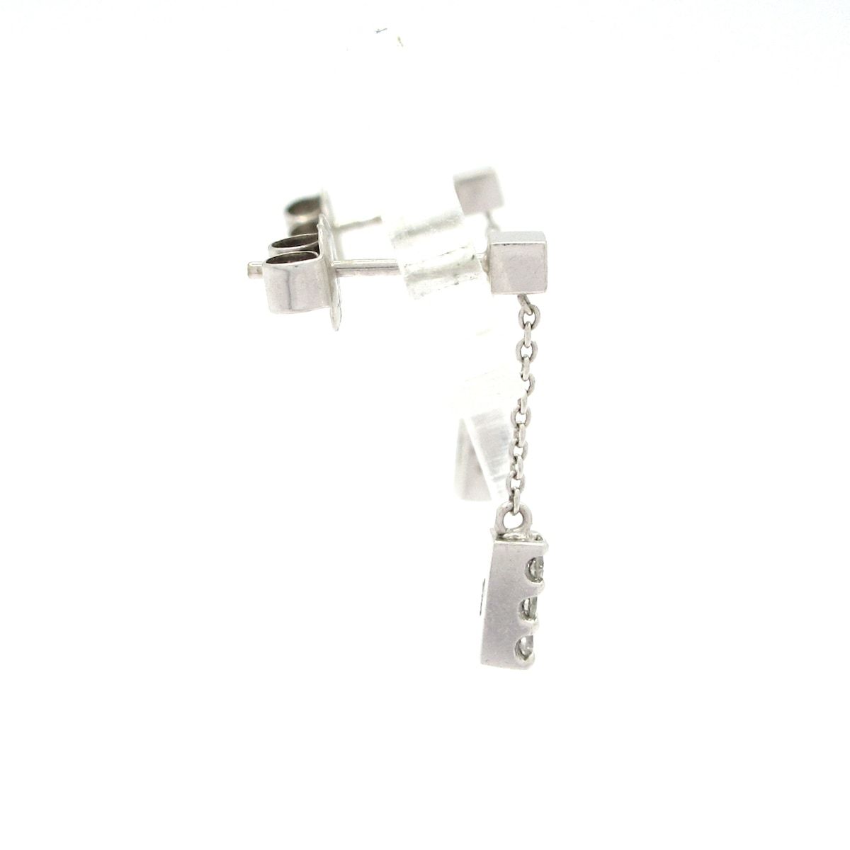 STAR JEWELRY(スタージュエリー) ピアス美品 - K18WG×ダイヤモンド 