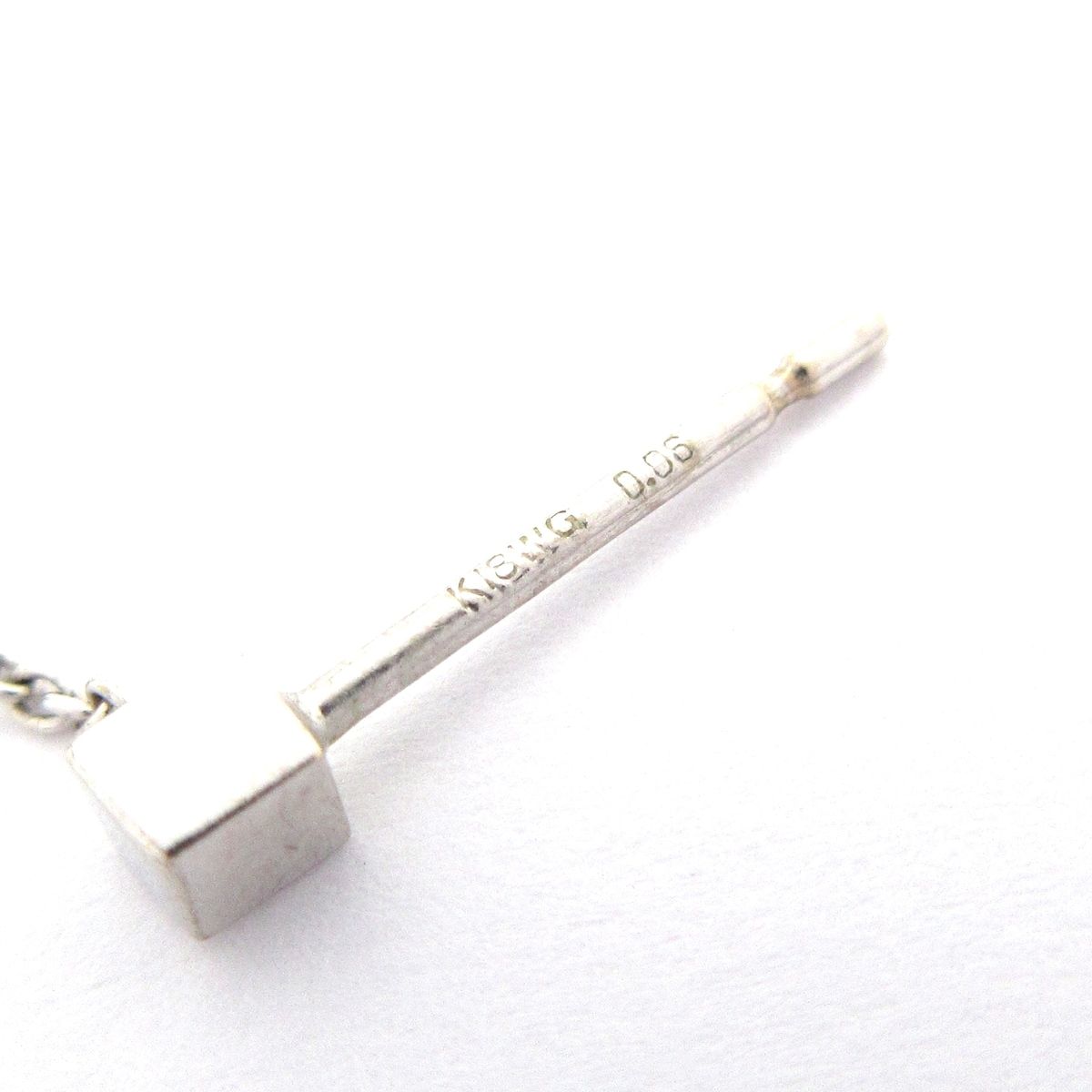 STAR JEWELRY(スタージュエリー) ピアス美品 - K18WG×ダイヤモンド 