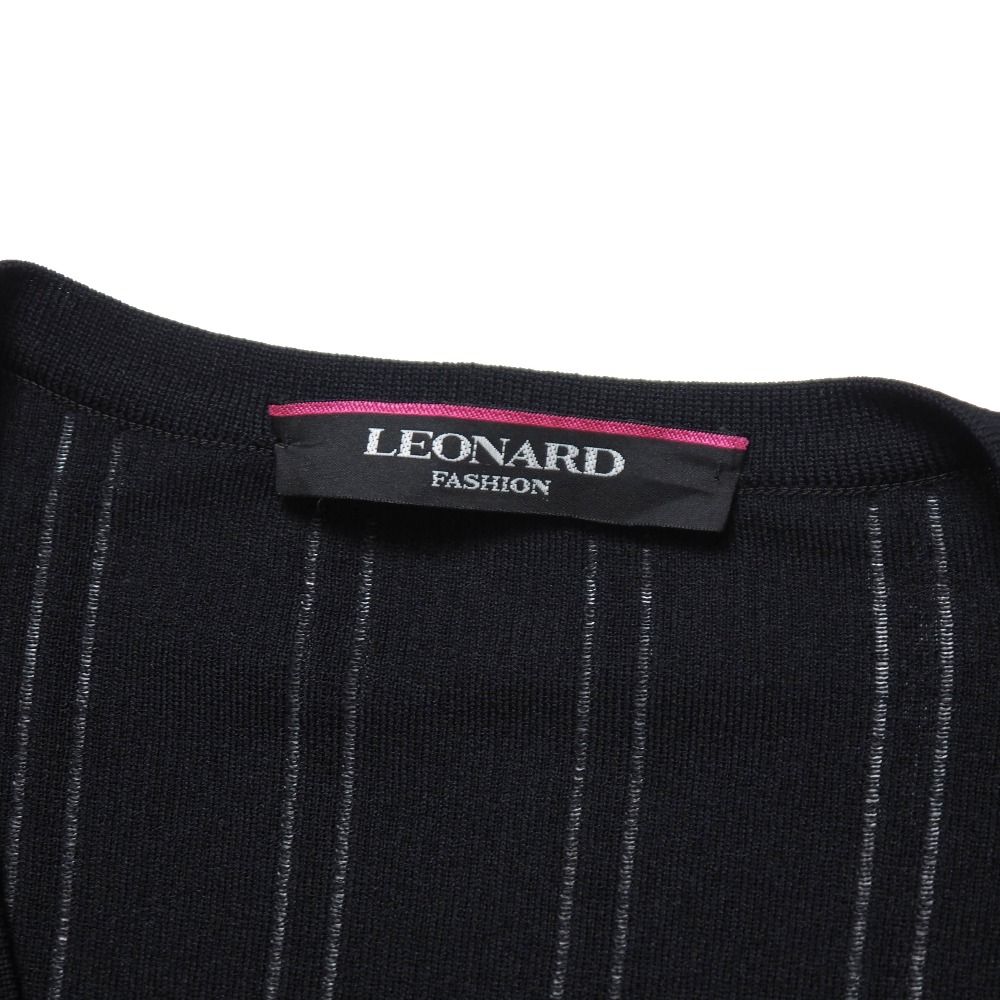 LEONARD FASHION ブラックロングカーディガン　40 レオナールロングカーディガン 42 2025年最新】Yahoo!オークション