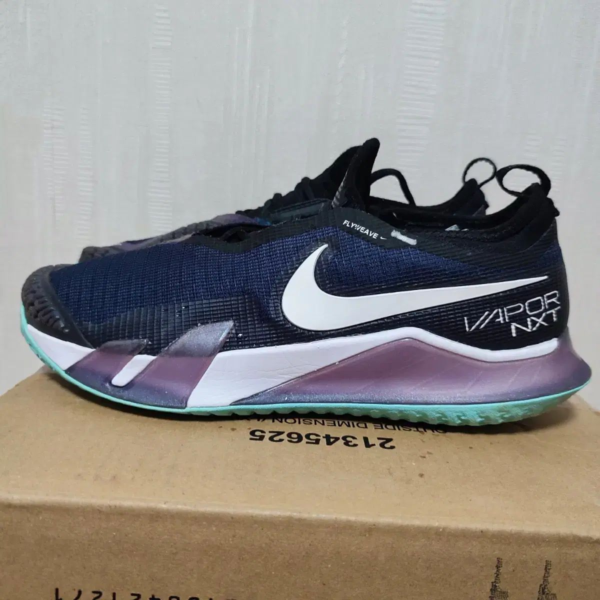 【中古】ナイキ NIKE リアクト ヴェイパー NXT テニスシューズ ナイキ コート リアクト Vapor NXT ブラック テニスシューズ 255
