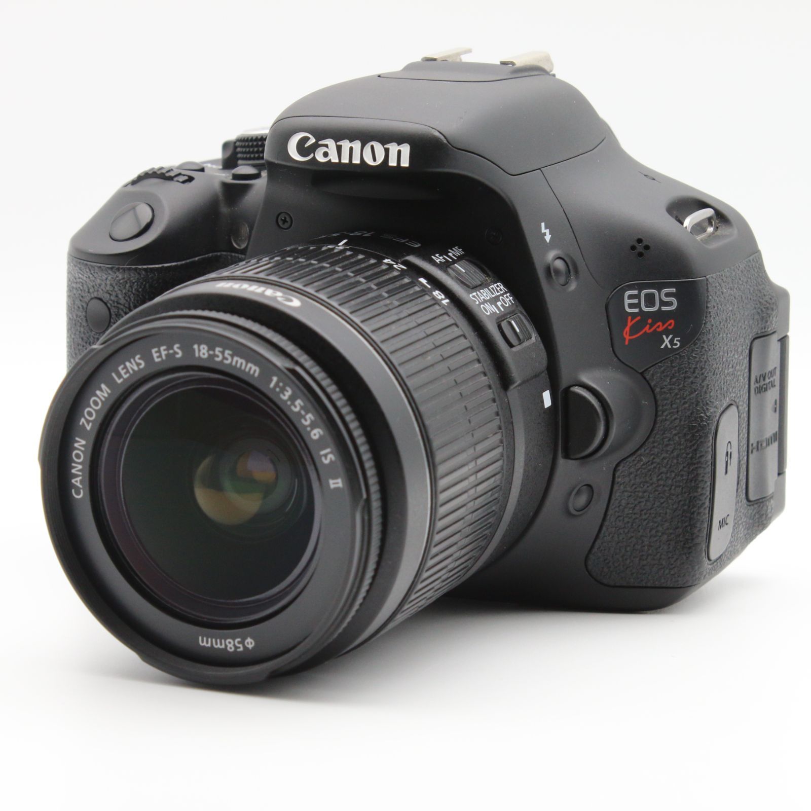 極上品】 Canon EOS Kiss X5 レンズキット EF-S 18-55mm F3.5-5.6 IS