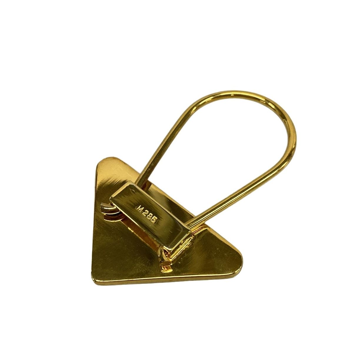 PRADA(プラダ) キーホルダー(チャーム) - ゴールド×ボルドー