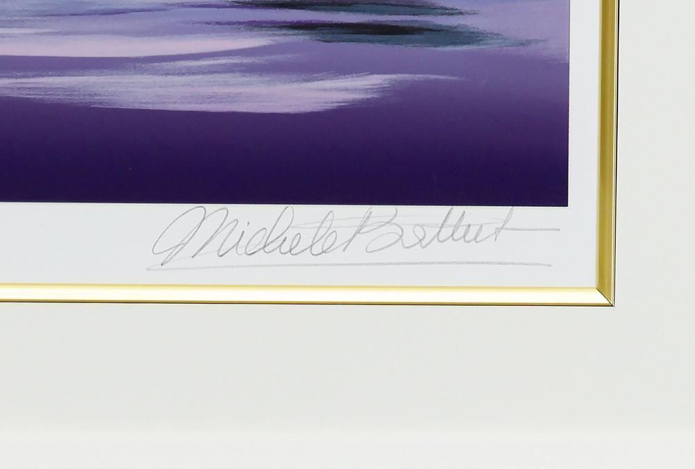 真作】【WISH】ミッシェル・バテュ Michele Battut「アフリカの湖水