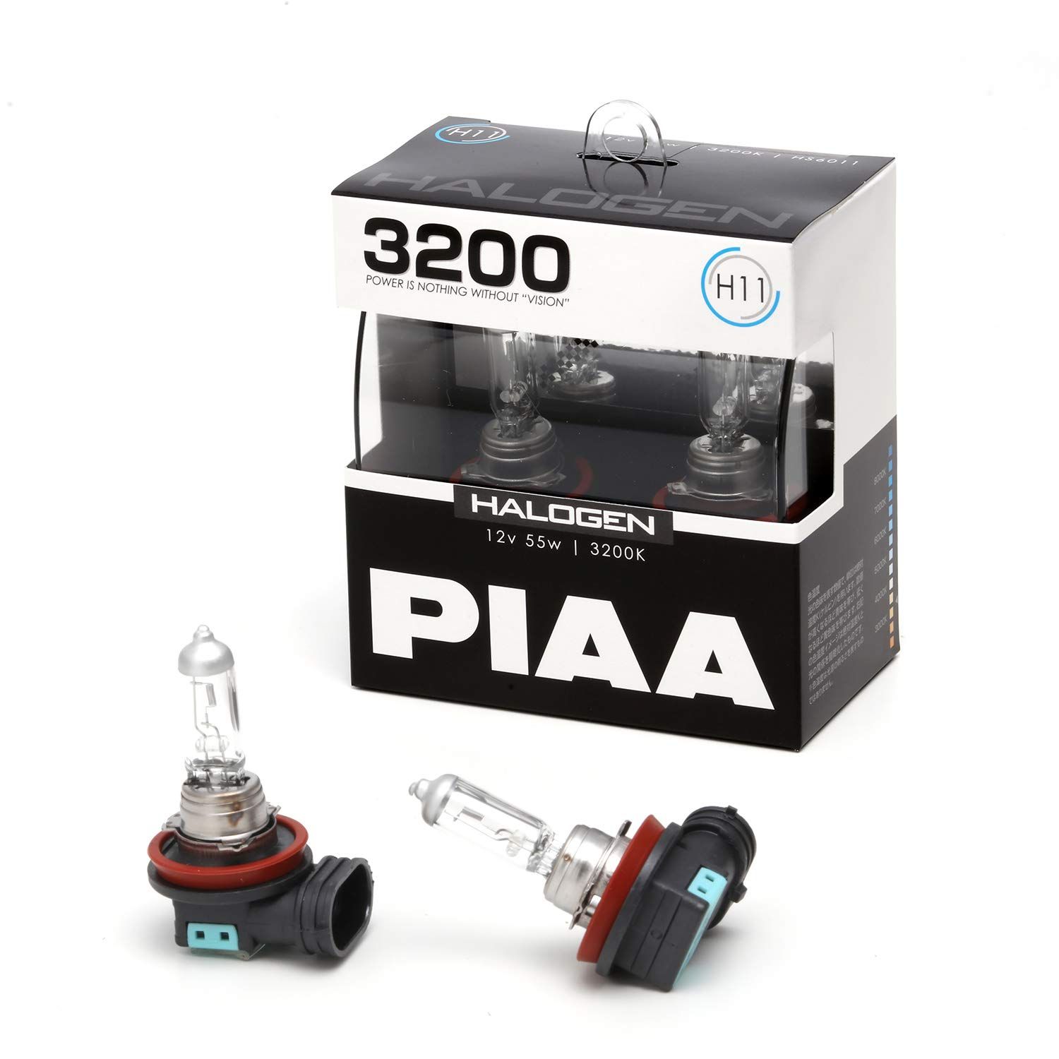 新品 PIAA(ピア) 車用 バルブ ヘッドライト・フォグランプ用 ハロゲン H11 3200K 車検対応 2個入 12V 55W HS6011