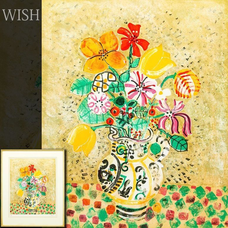 真作】【WISH】アイズピリ Paul Aizpiri リトグラフ 約12号 大作 直筆