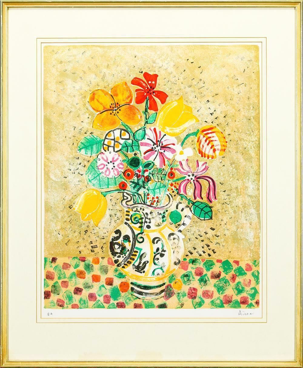 真作】【WISH】アイズピリ Paul Aizpiri リトグラフ 約12号 大作 直筆