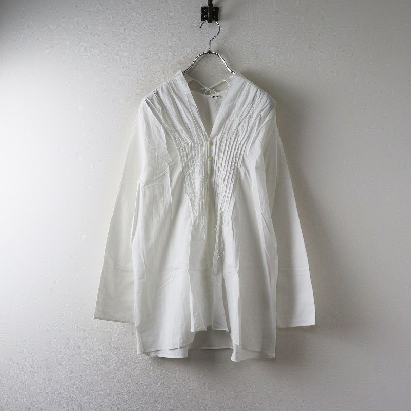 45R フォーティーファイブアール 刺繍入り インドカディのピンタック