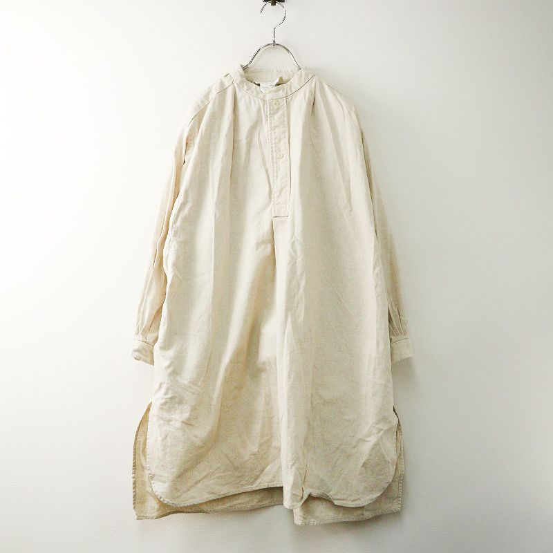 ヤエカ YAECA× ほぼ日 HOBONICHI スモックドレス M｜ベージュ