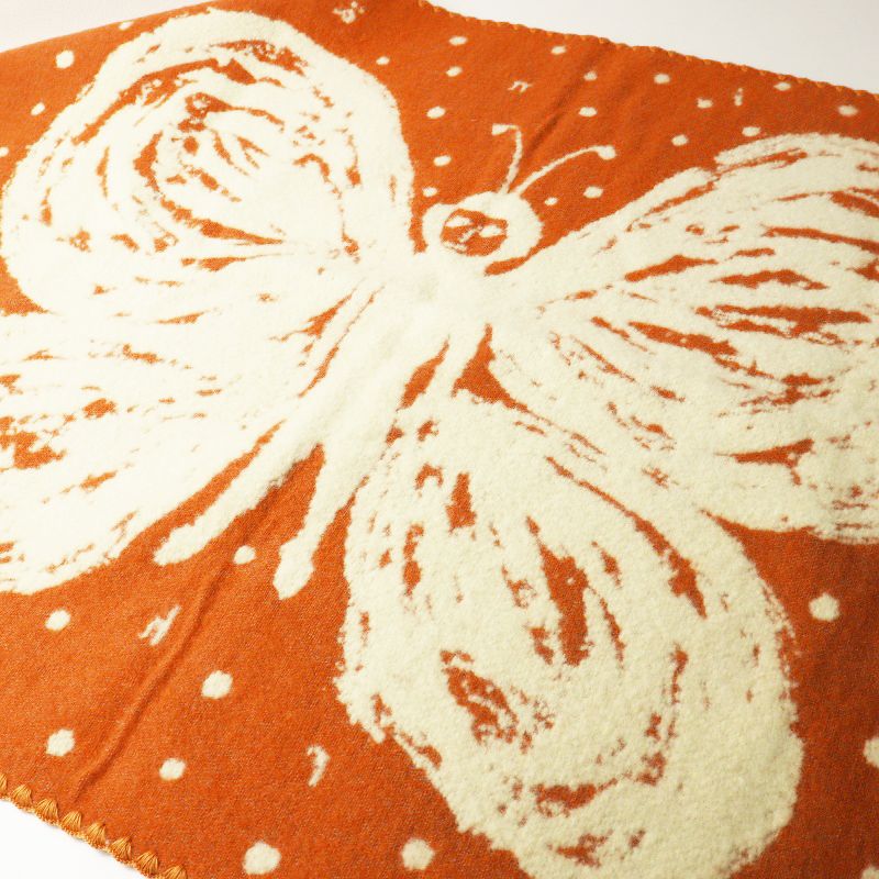 mina perhonen ミナペルホネン　ブランケット　蝶　オレンジ　未使用品 未使用 2025AW 30周年限定 ミナペルホネン mina perhonen enkeli 大判