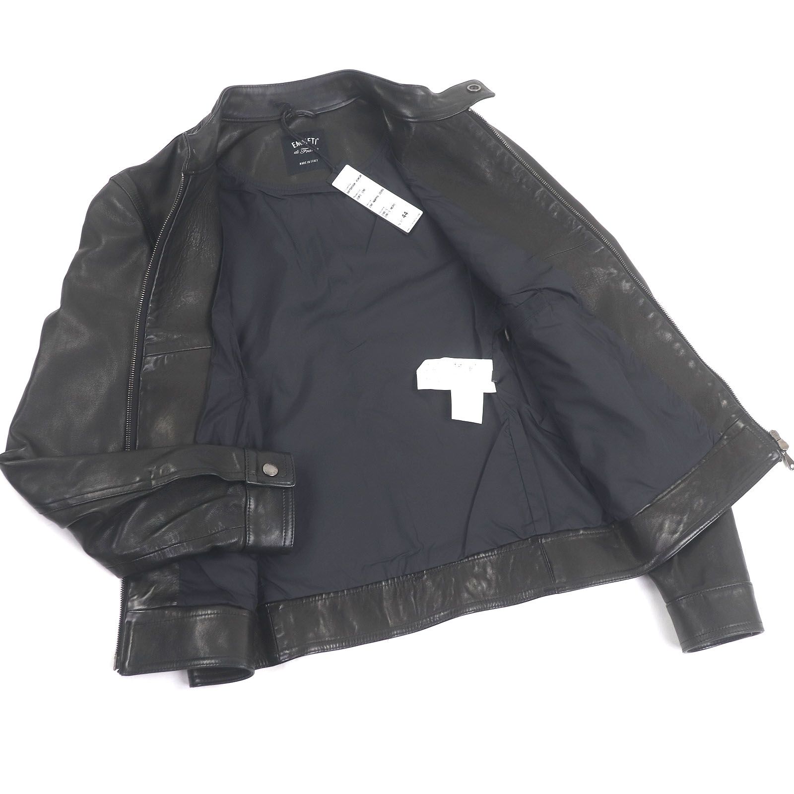 極美品□EMMETI エンメティ ラムスキン JURI ナッパレザー シングル