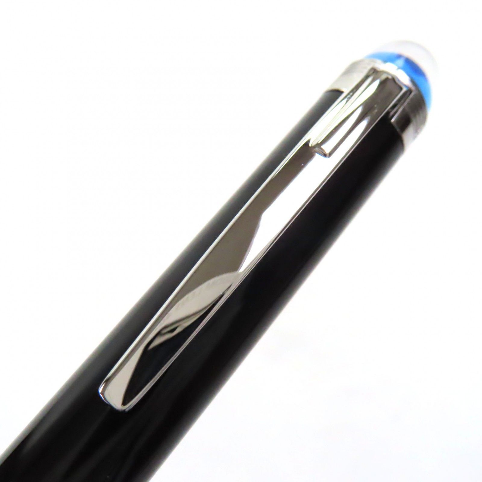 極美品▼MONTBLANC モンブラン スターウォーカー プレシャスレジン ホワイトスター ツイスト式 ボールペン ブラック シルバー ドイツ製 メンズ 極美品▽MONTBLANC モンブラン スターウォーカー プレシャスレジン