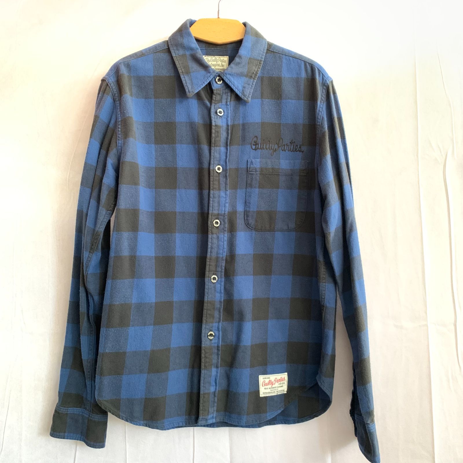 WACKOMARIA 10AW チェックネルシャツ WACKO MARIA/CHECK FLANNEL SHIRT（BLUE）［チェックフランネルシャツ
