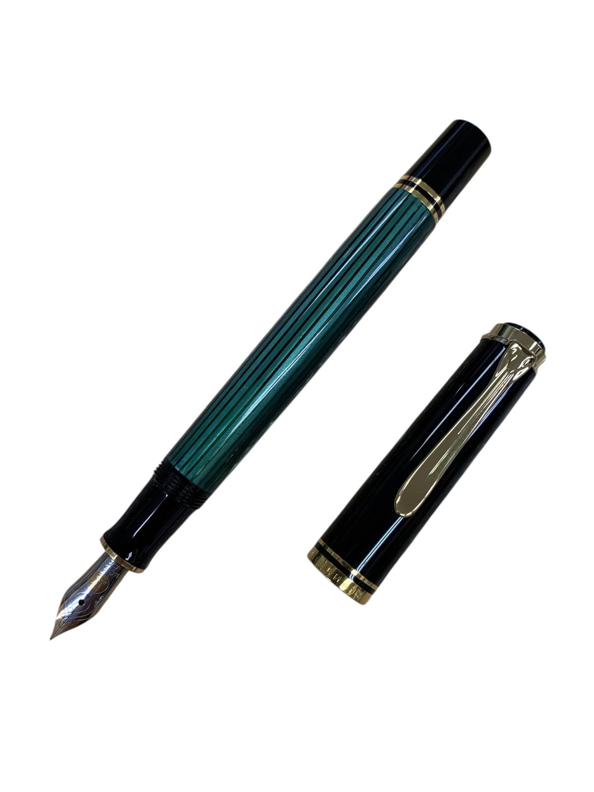 【良品】ペリカン　スーベレーン　M400 14C EF（極細字）　万年筆 ペリカン 万年筆 スーベレーン M400 グリーン EF 14C 585 ITD1QWC8NTGE