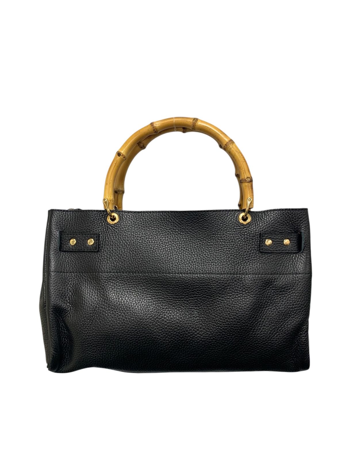 シータパランティカ ハンドバッグ ブラック レザー バンブー ターン