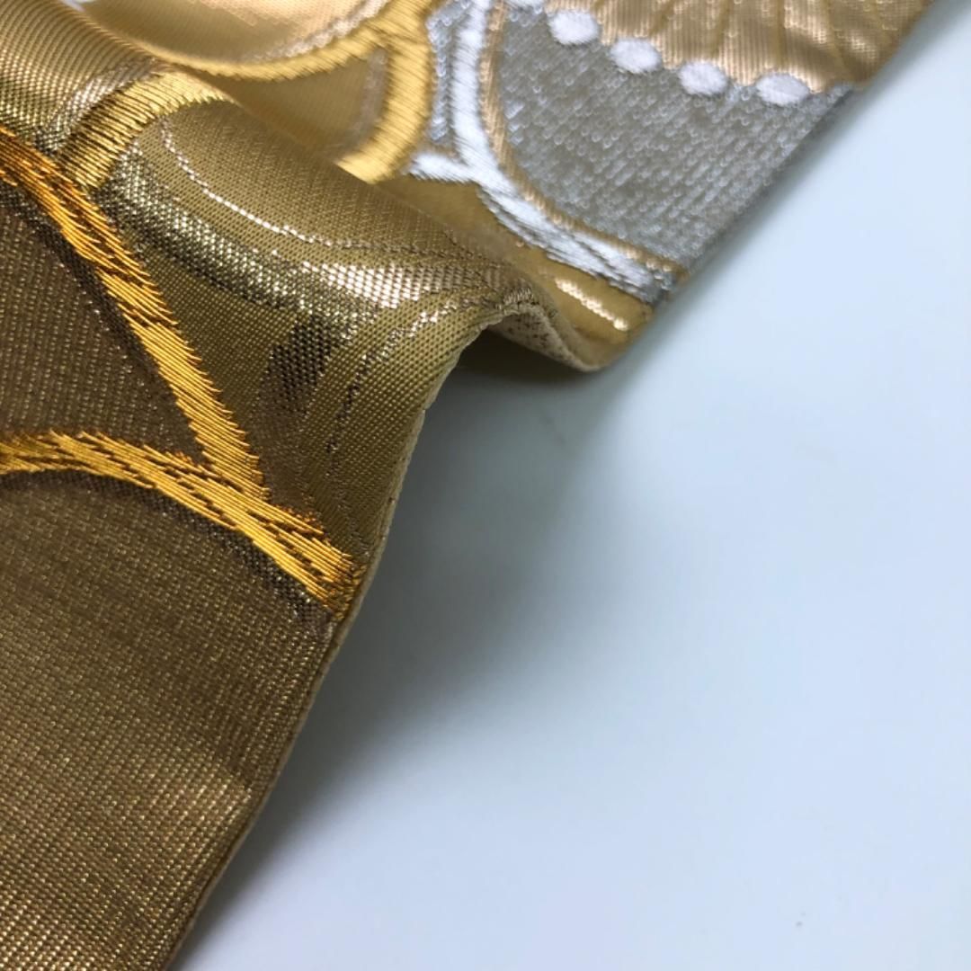 袋帯 宝彩 24金箔 プラチナ箔 美しい花模様 金銀糸 O-5889 - メルカリ