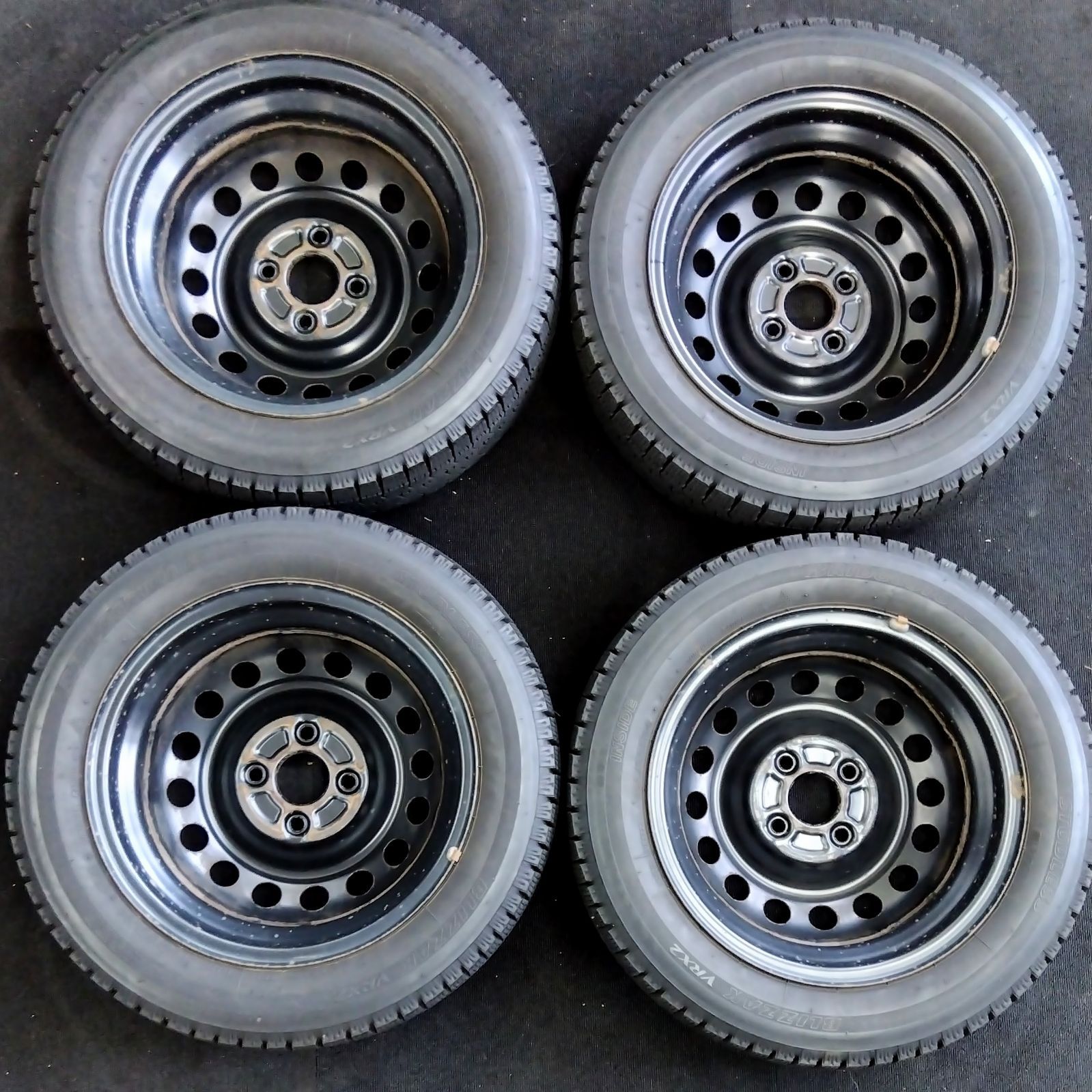 送料無料】【14×4.5J+46】【155/65R14】中古 スタッドレスタイヤ 