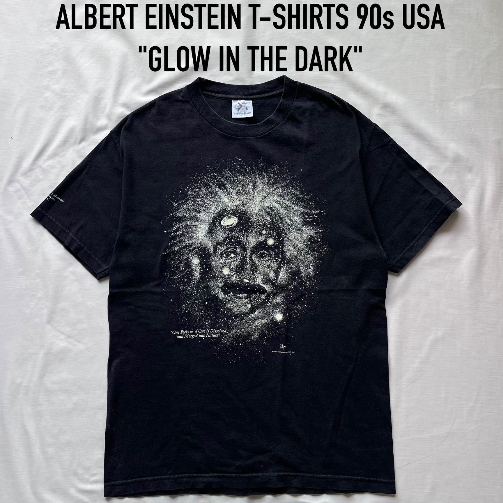 ALBERT EINSTEIN アルベルト アインシュタイン tシャツ 蓄光プリント 