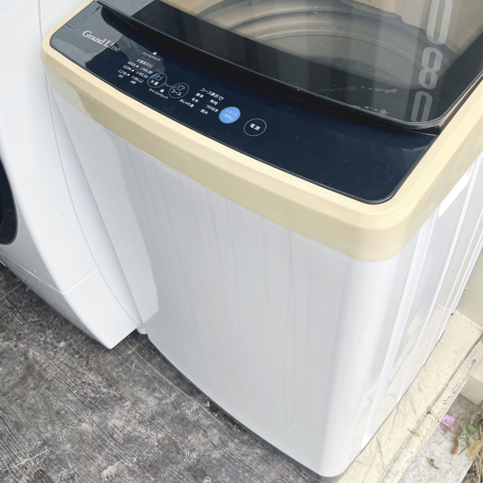 206取付無料！完動品！グランドライン 高性能グラストップ7kg洗濯機 206取付無料！完動品！グランドライン 高性能グラストップ7kg洗濯機