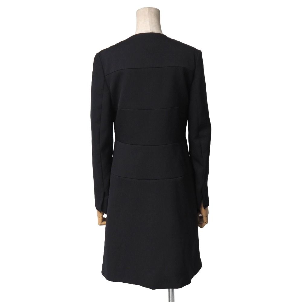 PRADA プラダ コート サイズ38 ノーカラーコート ブランド古着【中古