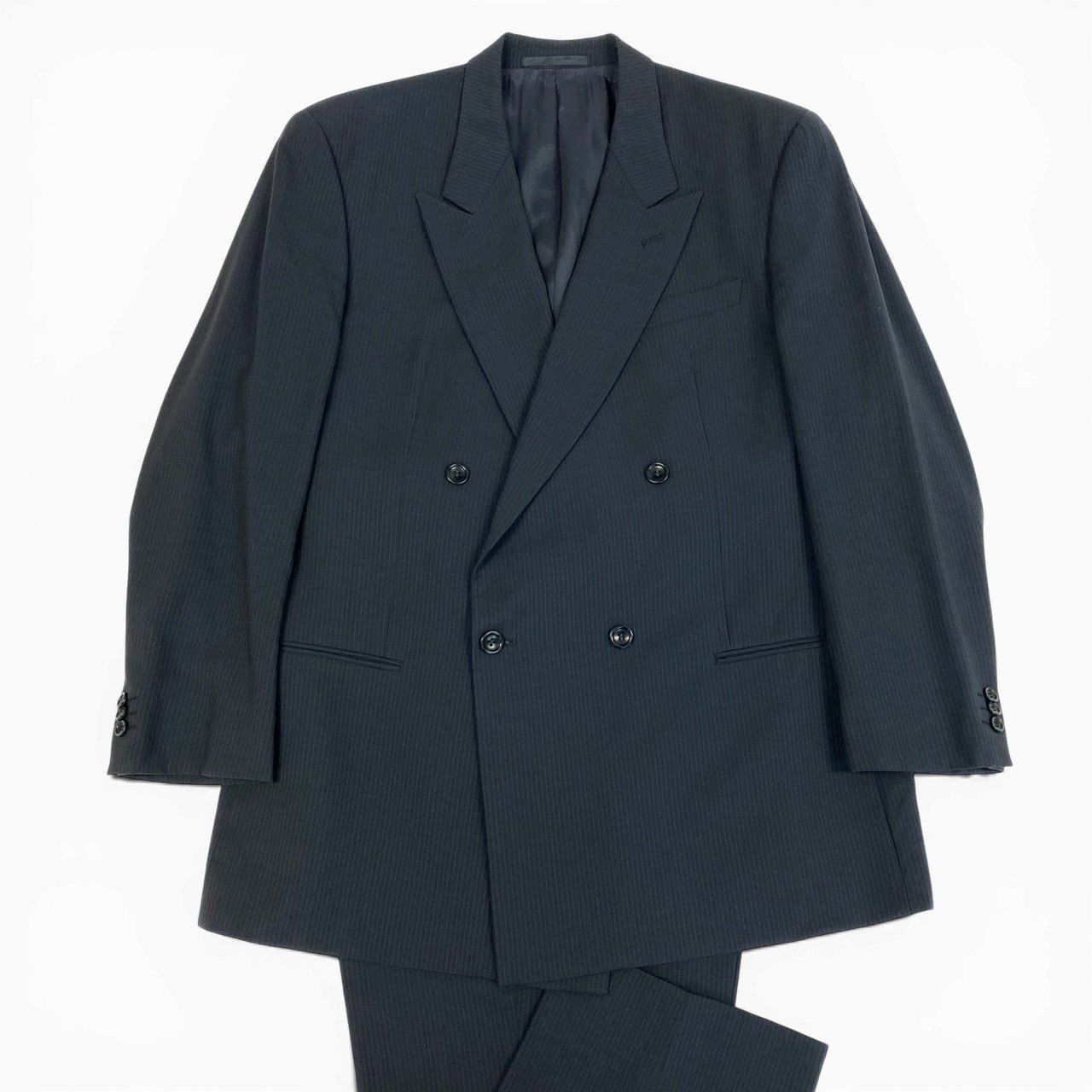 【美品】ARMANI アルマーニ　ダブルブレスト　スーツ　セットアップ　90s 美品】ARMANI アルマーニ ダブルブレスト スーツ セットアップ 90s