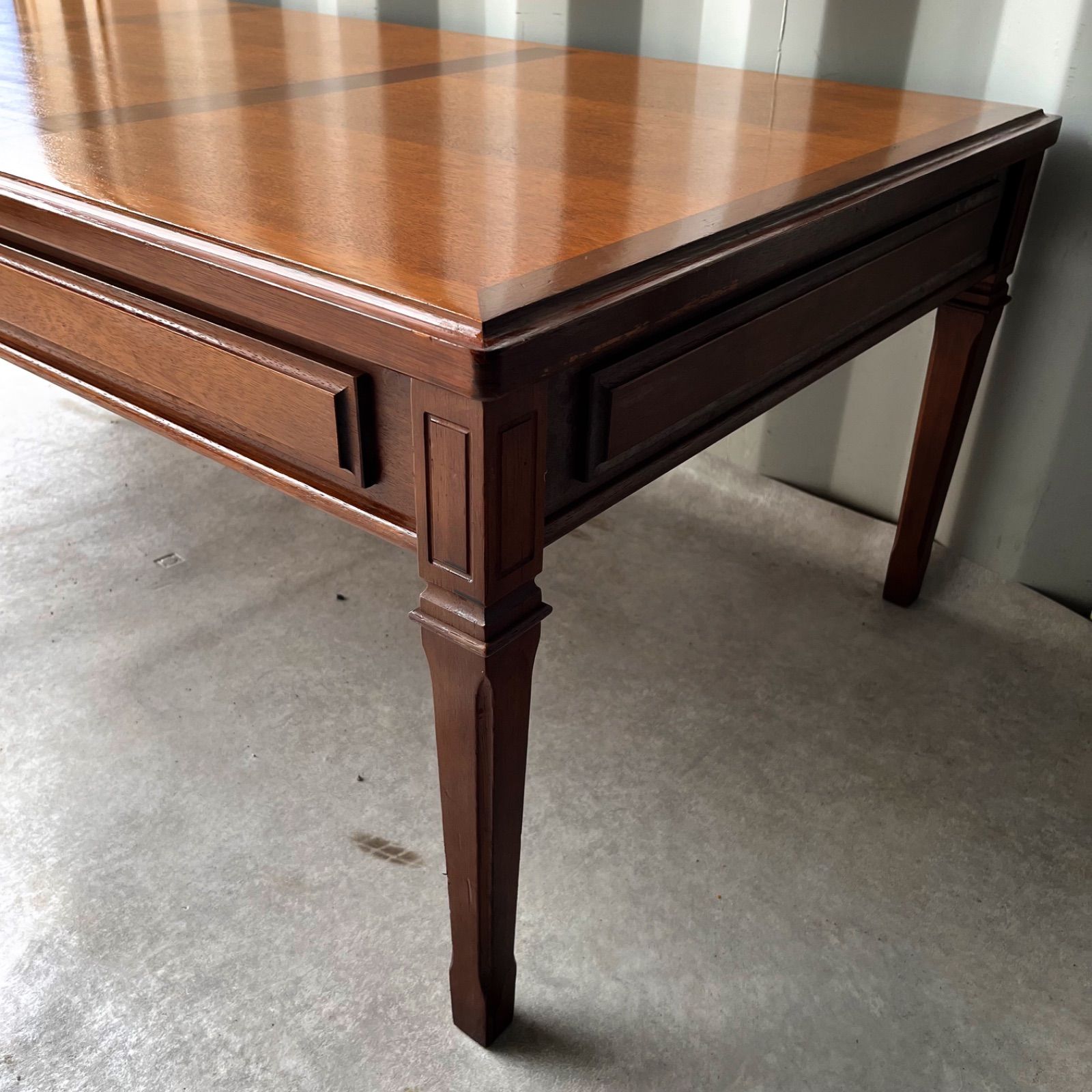 取付無料！マルニ地中海ロイヤル 天然木おしゃれアンティークローテーブル収納付き✨ 取付無料！マルニ地中海ロイヤル 天然木おしゃれアンティーク収納付き