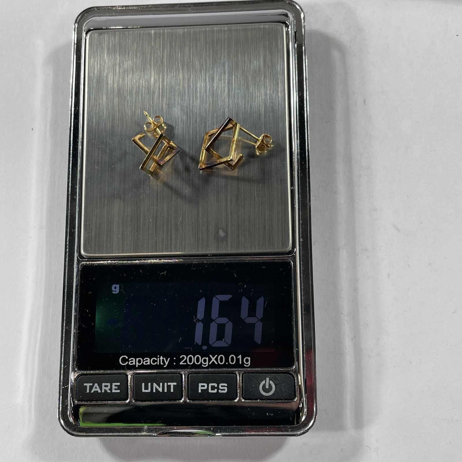 エテ) ete ライトアングル スクエア ピアス ☆ ete エテ K18刻印 18金 