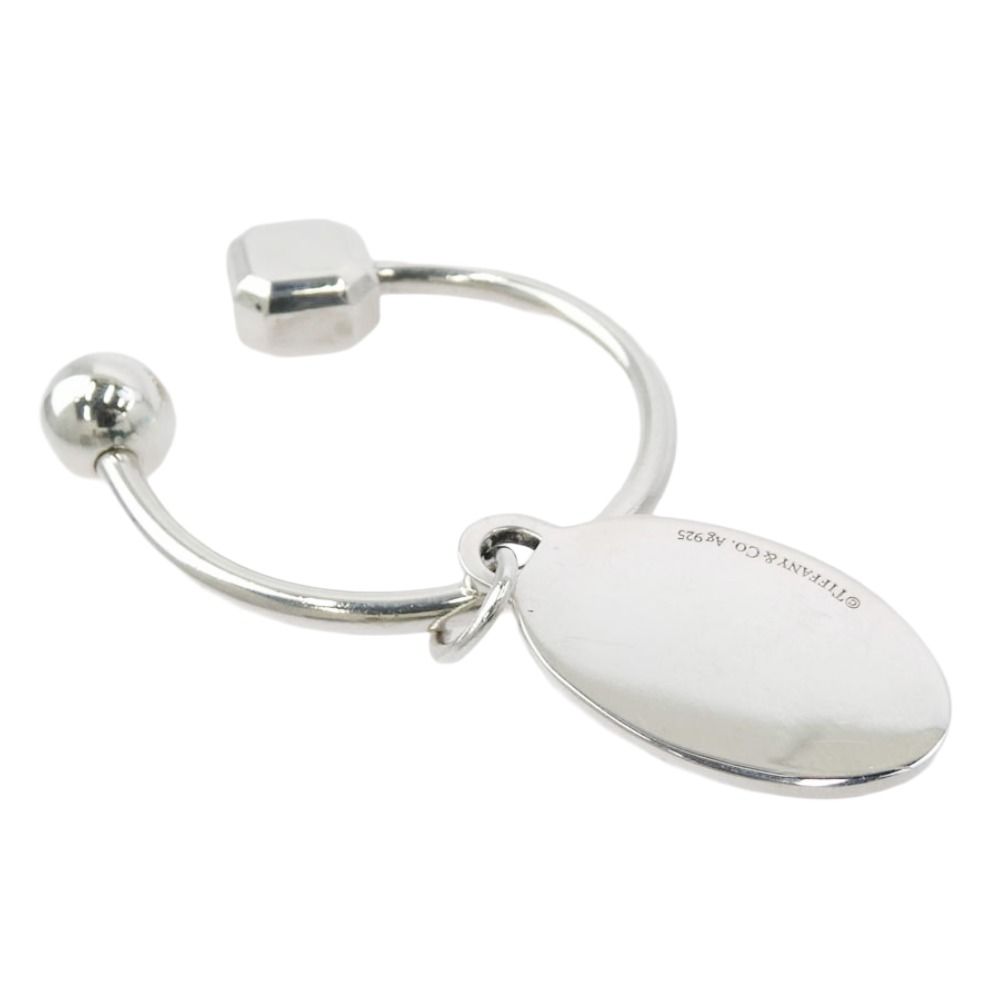 TIFFANY&Co. ティファニー オーバル タグ スクリューボール キーリング