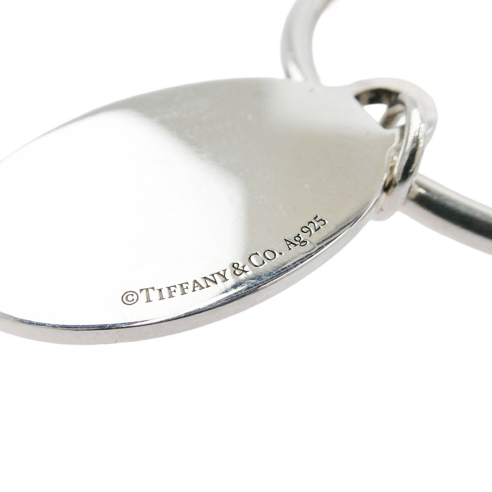 TIFFANY&Co. ティファニー オーバル タグ スクリューボール キーリング