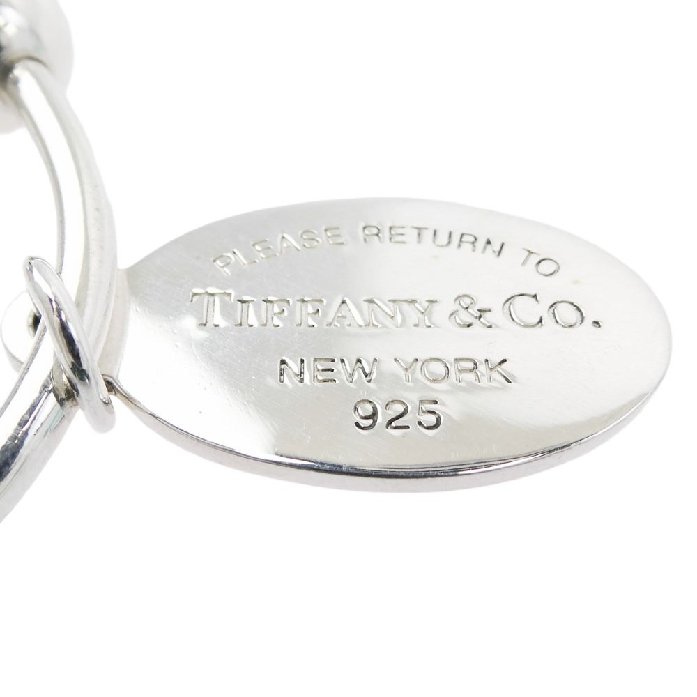 TIFFANY&Co. ティファニー オーバル タグ スクリューボール キーリング