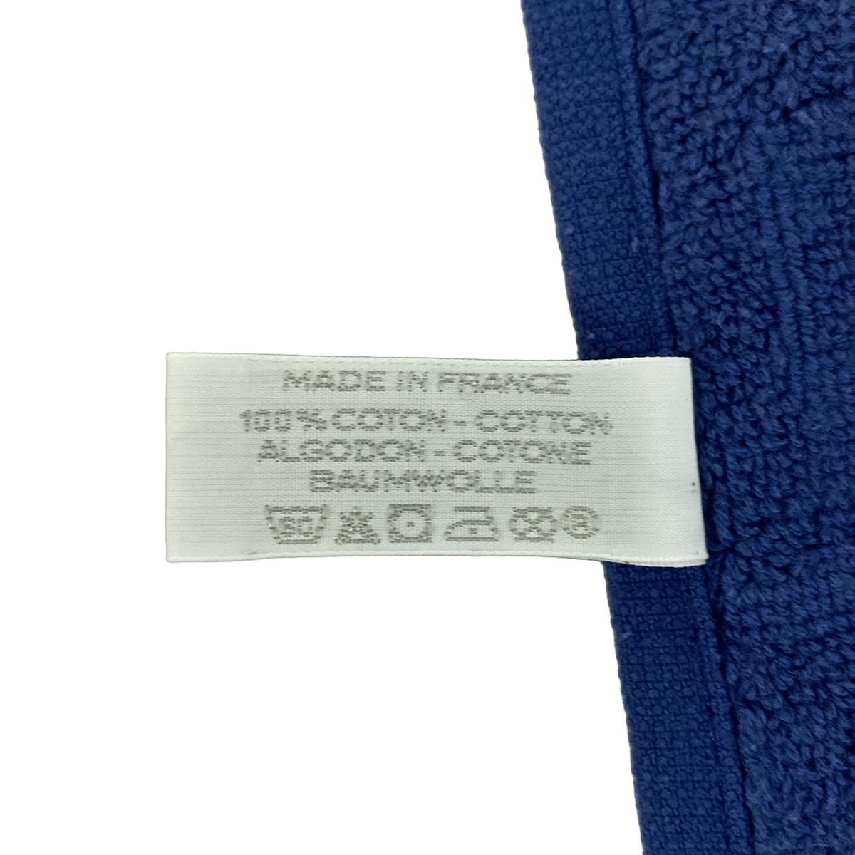 HERMES(エルメス) 小物美品 - ネイビー フェイスタオル コットン