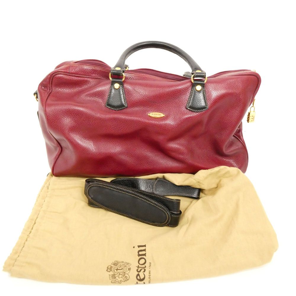 a.testoni アテストーニ ボストンバッグ 1点 旅行鞄 トラベル 2WAY