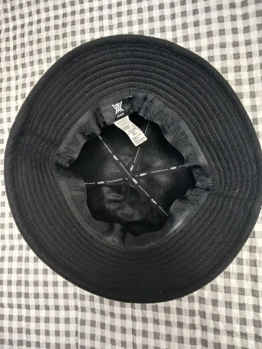 アニュー ゴルフ バケットハット ブラック 正規品 (ほぼ新品) - メルカリ