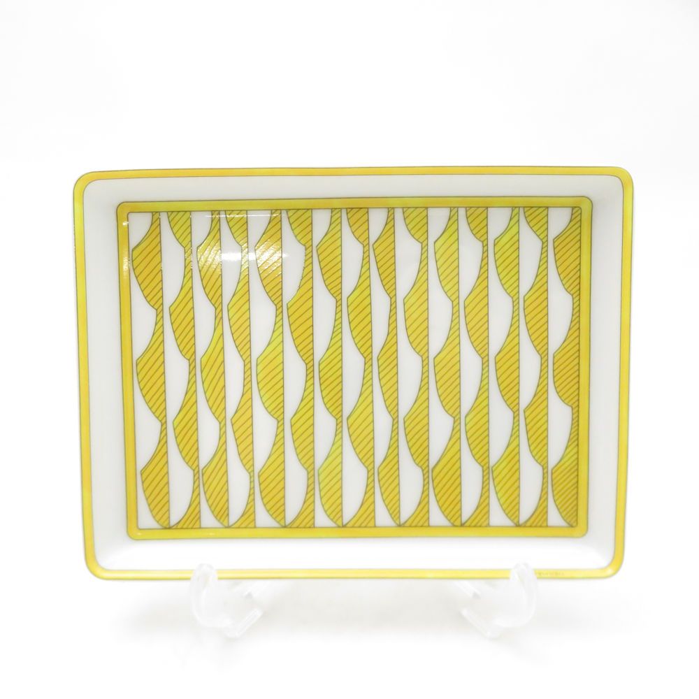 ♥ HERMES エルメス ソレイユ ドゥ 中皿 PM 16 cmプレート 長方形 トレイ