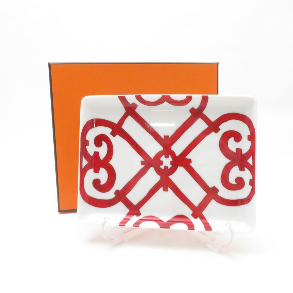 ♥ HERMES エルメス ガダルキヴィール トレー PM 16 cmプレート 中皿 長方形 トレイ